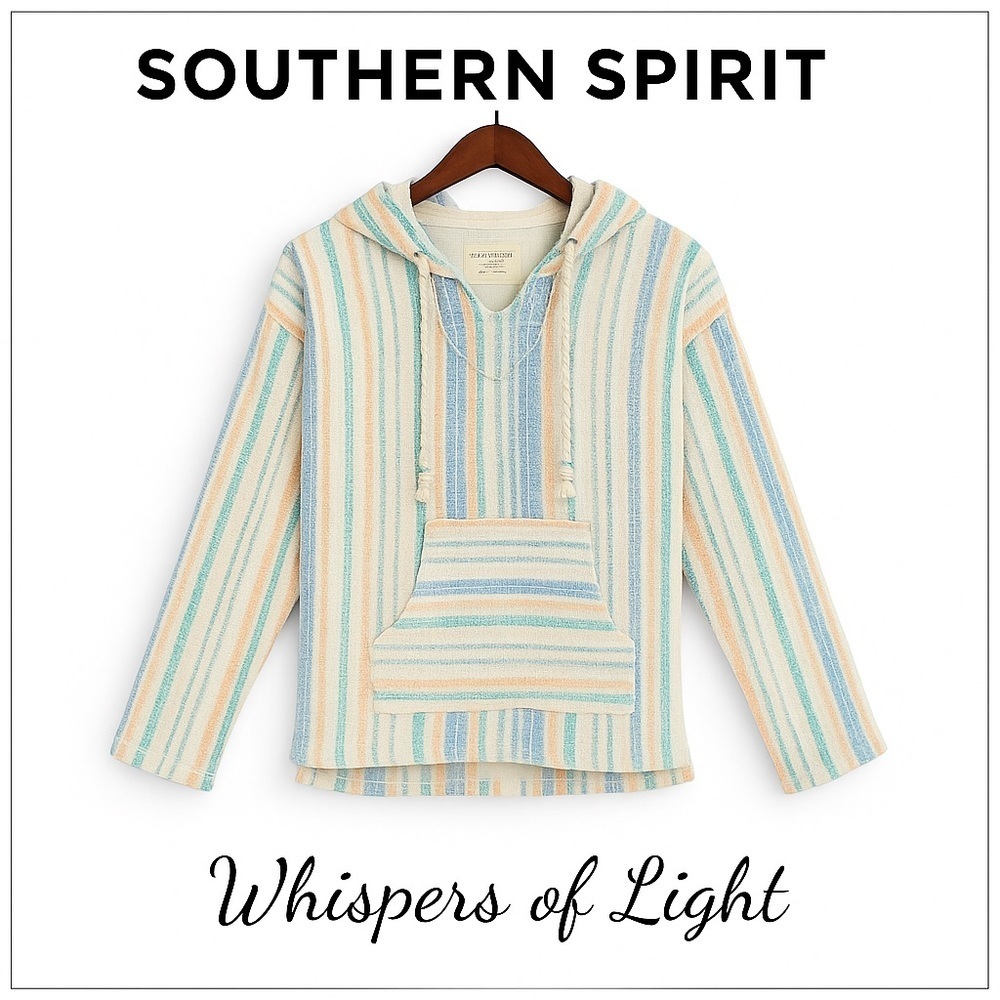 Size S • Southern Spirit Striped hoodie – Soft Spring Colors - Picture 5 of 9